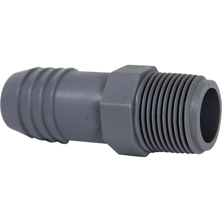 Boshart 3/4 In. MPT x 1 In. Insert Reducing Polypropylene Hose Adapter UPPIA-0710
